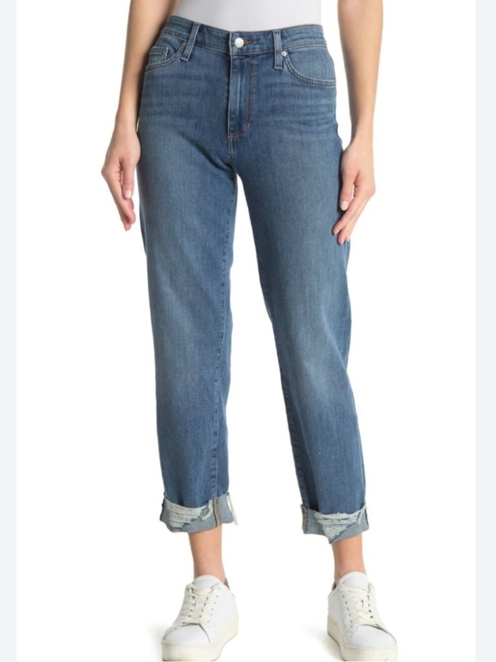 Joe's Jeans Niki Boyfriend Jeans In Paramount Distressed  Cuffs 28